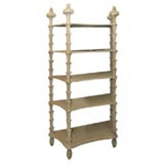 19th Century Carved and Painted Etagere 2