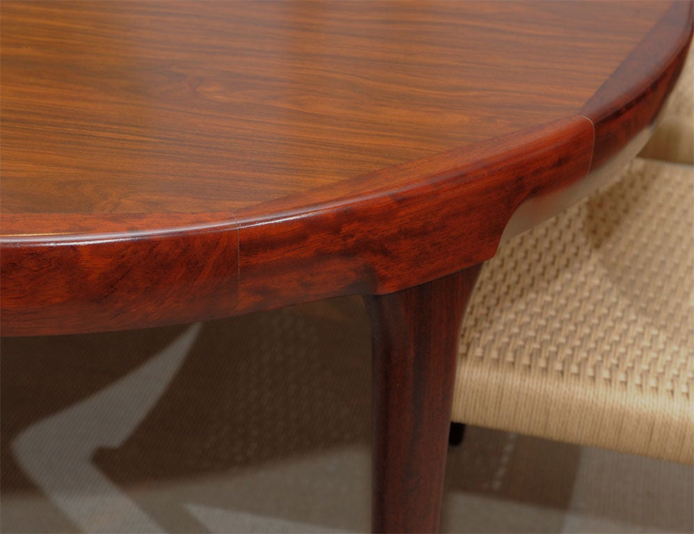 Danish Modern Rosewood Dining Table and Chairs 2