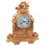 French Louis XVI Ormolu Clock.