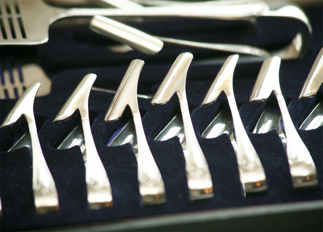 asparagus holder silver