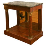 Antique Small  Boston Marble Top Pier Table