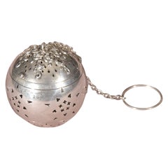 A n Antique sterling tea ball made circa 1900