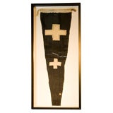 Vintage Nautical flag framed.