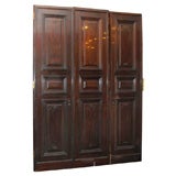 Set of Four Pairs of Mahogany double Doors