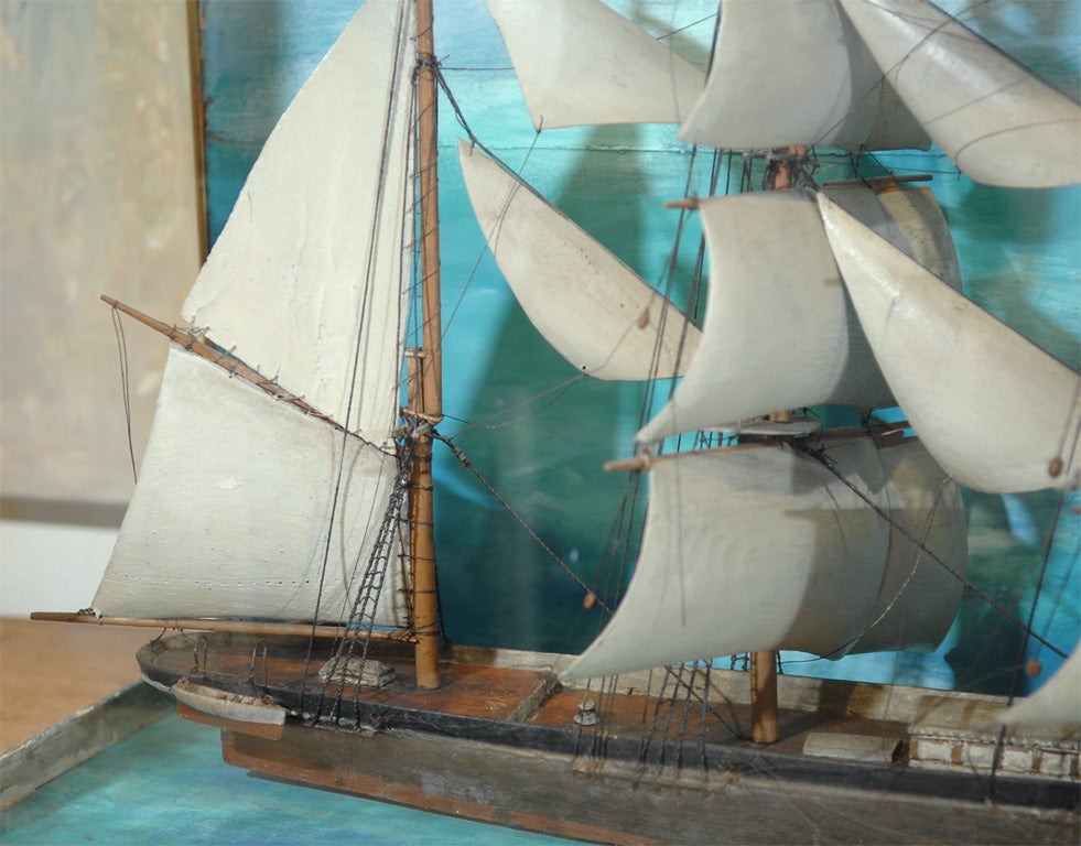 19th Century Large English Ship Diorama For Sale