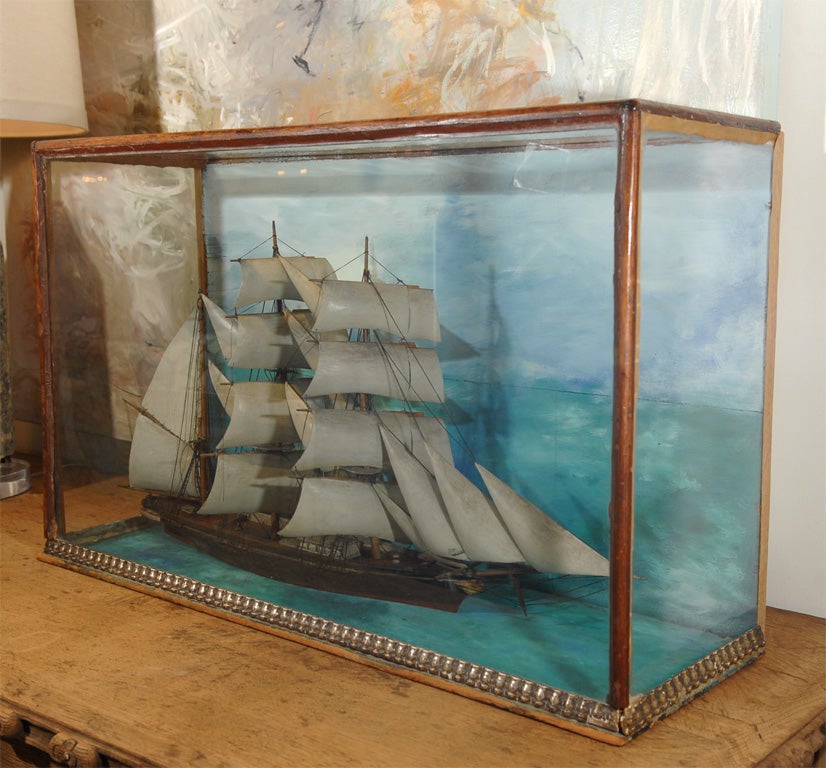 Large English Ship Diorama For Sale 1