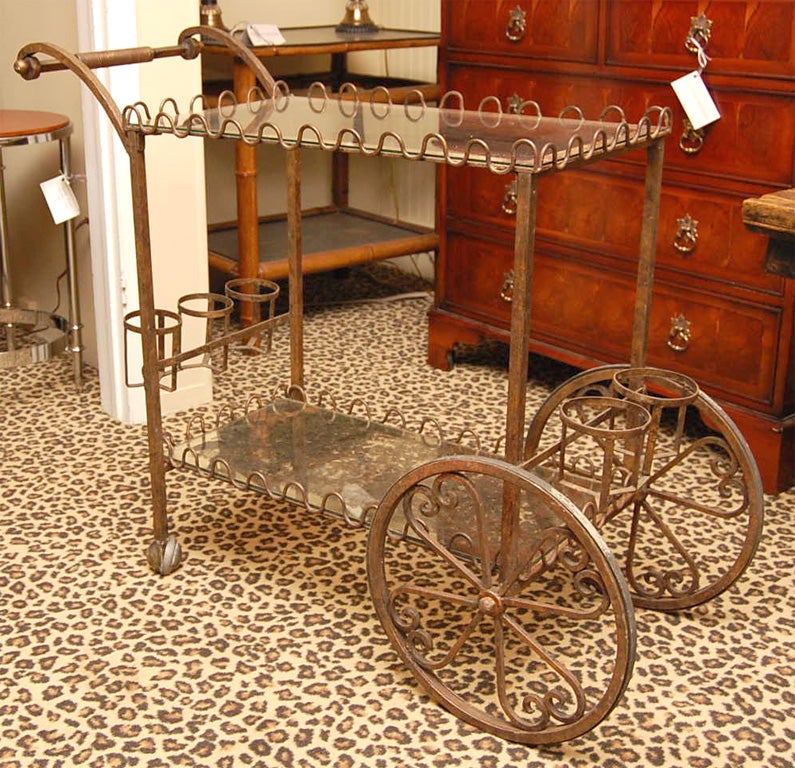 Iron Tea Cart, Style & Service, all in one!