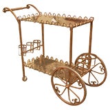 Antique Iron Tea Cart