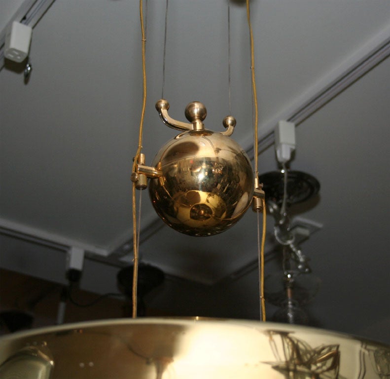 Paavo Tynell brass ceiling light 1