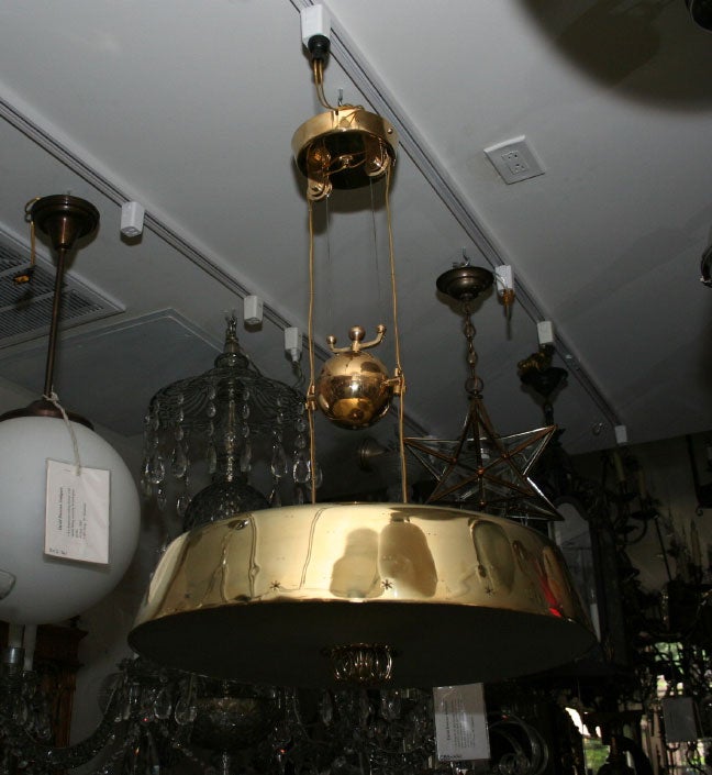 Paavo Tynell brass ceiling light 3