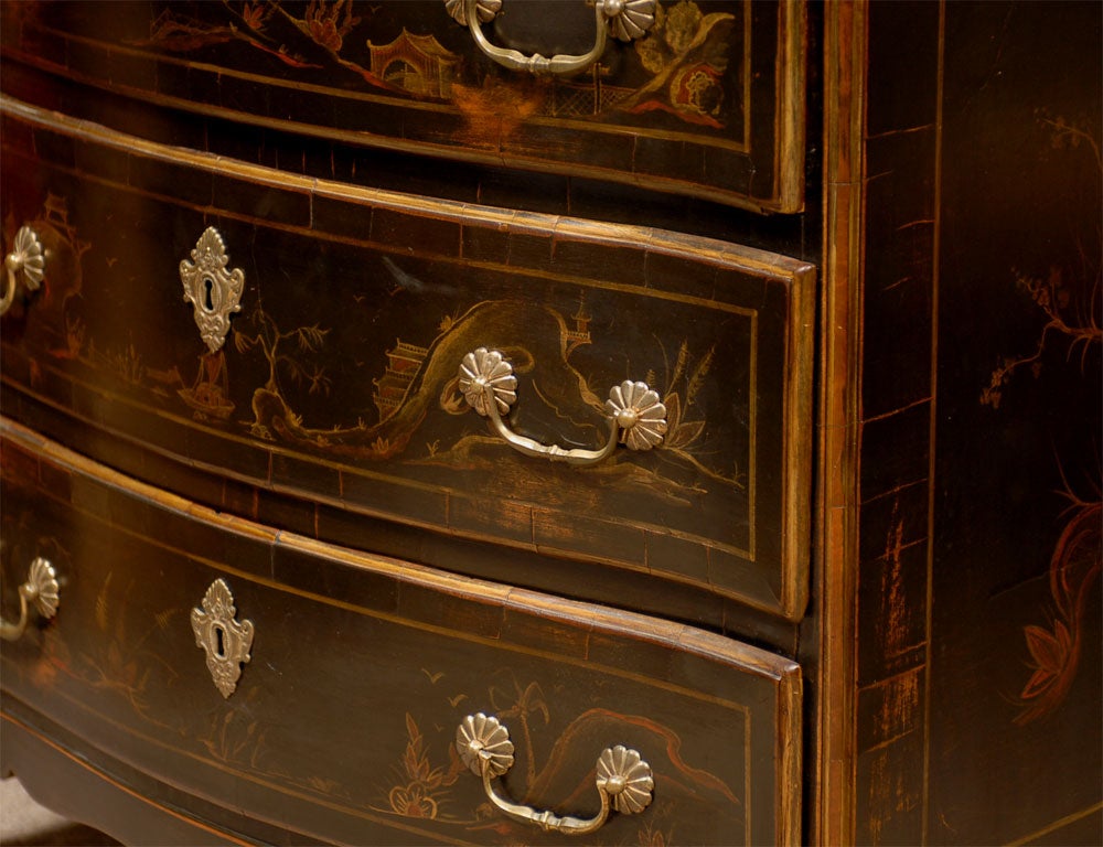 Wood 18th Century  Style English Chinoiserie Commode, c. 1900