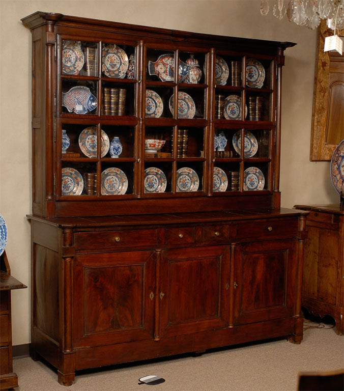 Early 19th Cenutry Empire Period Bibliotheque in Walnut, c. 1810
