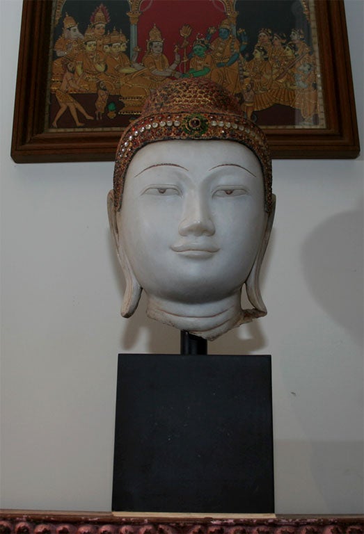 Alabaster Buddha Head