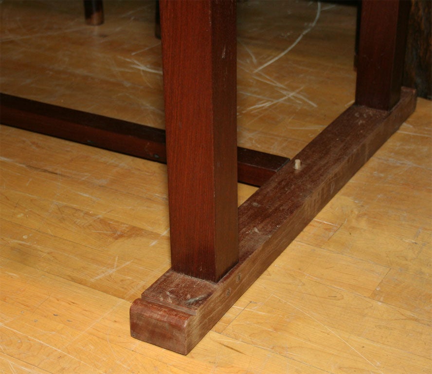 Philippine Ironwood & Rosewood Dining Table For Sale