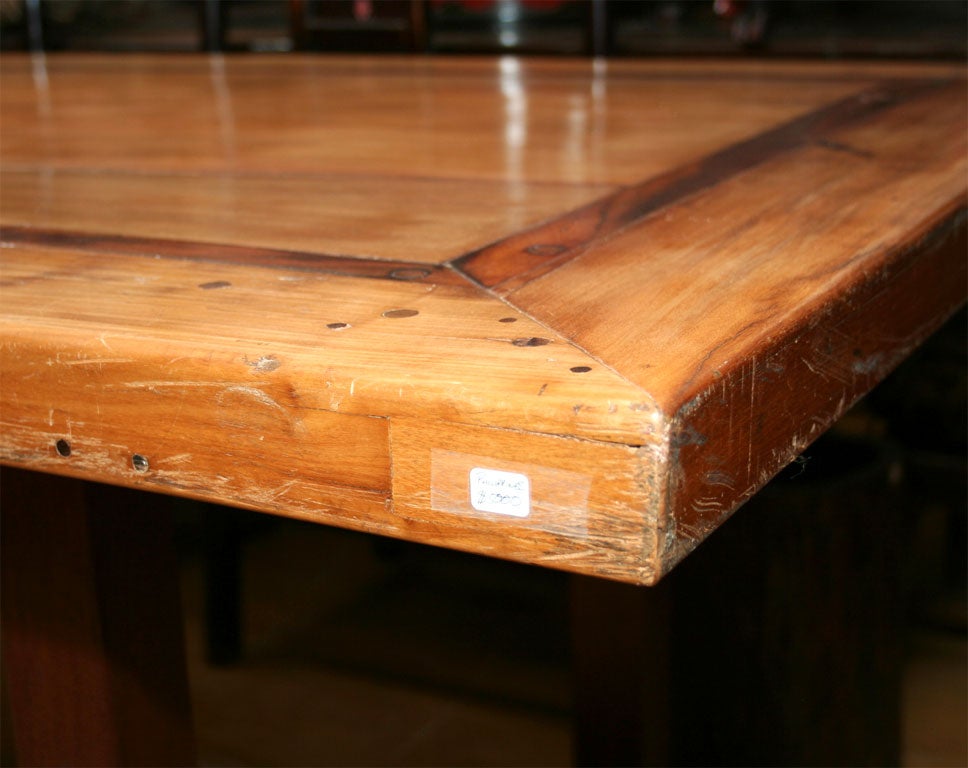 Ironwood & Rosewood Dining Table In Good Condition For Sale In New York, NY