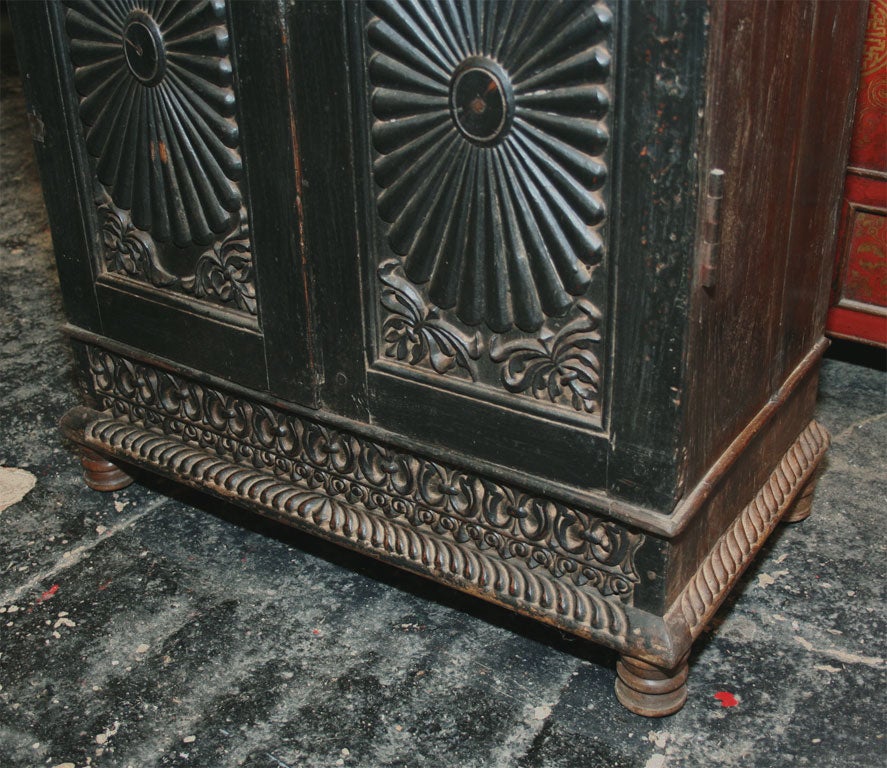 Anglo-Indian Teak Armoire In Good Condition In New York, NY