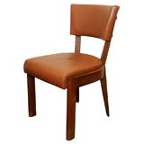 Set of 6 Oak Dining Chairs by Charles Duouyt (All Side)