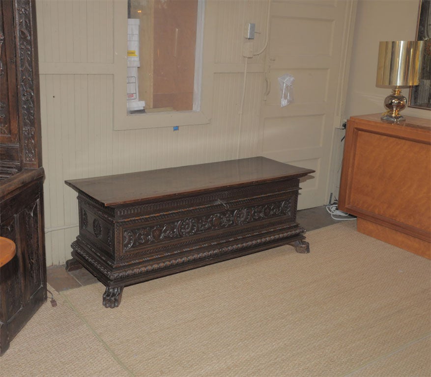 French walnut cassone