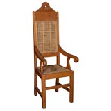 Teak and Cane Referee Chair (ref# G12)