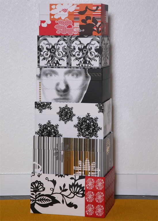 STORAGE BOXES WHEN BROKEN DOWN ALL FIT IN LARGEST BOX OF SET