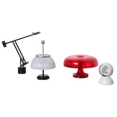 SET OF FOUR FAMOUS MINI SCALE LAMPS - TIZIO-ALFA-NESSO-ECLISSE