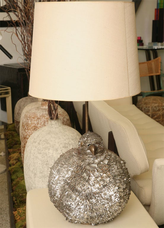 Bustamante  Metal Bird Lamp