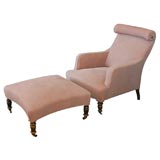 Antique Two Piece Meridienne Chaise Lounge