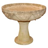 Antique Bird Bath Planter