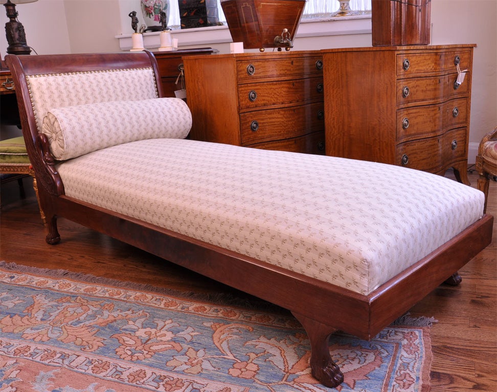 Empire Mahogany Lit de Repos (Daybed)
