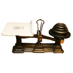 Antique English dairy scale