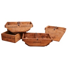 Antique English fruit and vegetable boxes