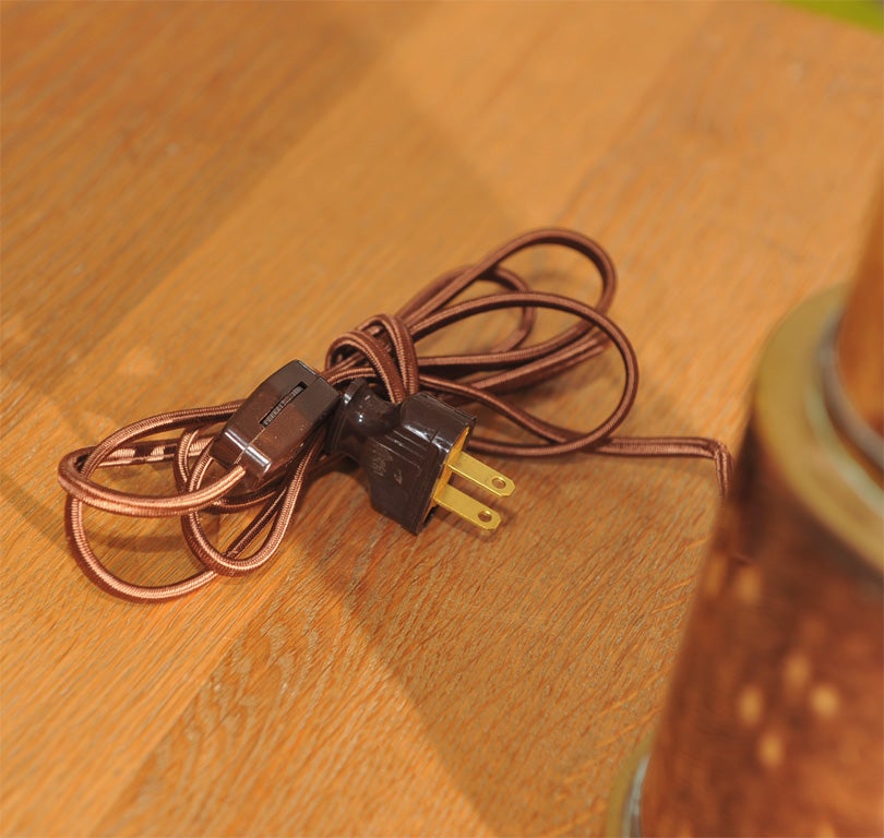 Parchment Telescope Lamp In Excellent Condition In San Francisco, CA