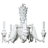 French Plaster Chandelier