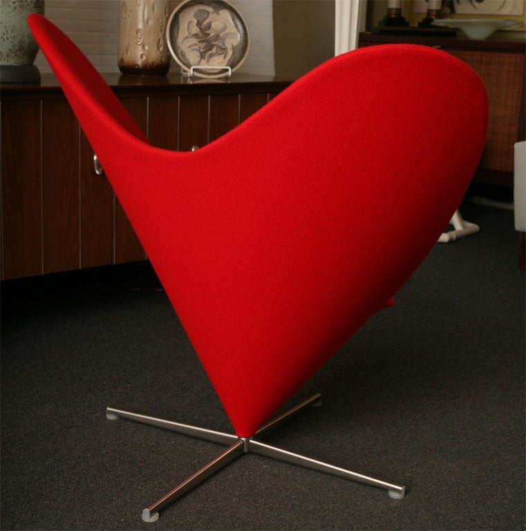 verner panton heart chair