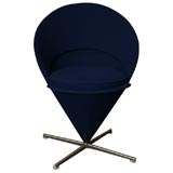 Mod Verner Panton Blue Cone Chair