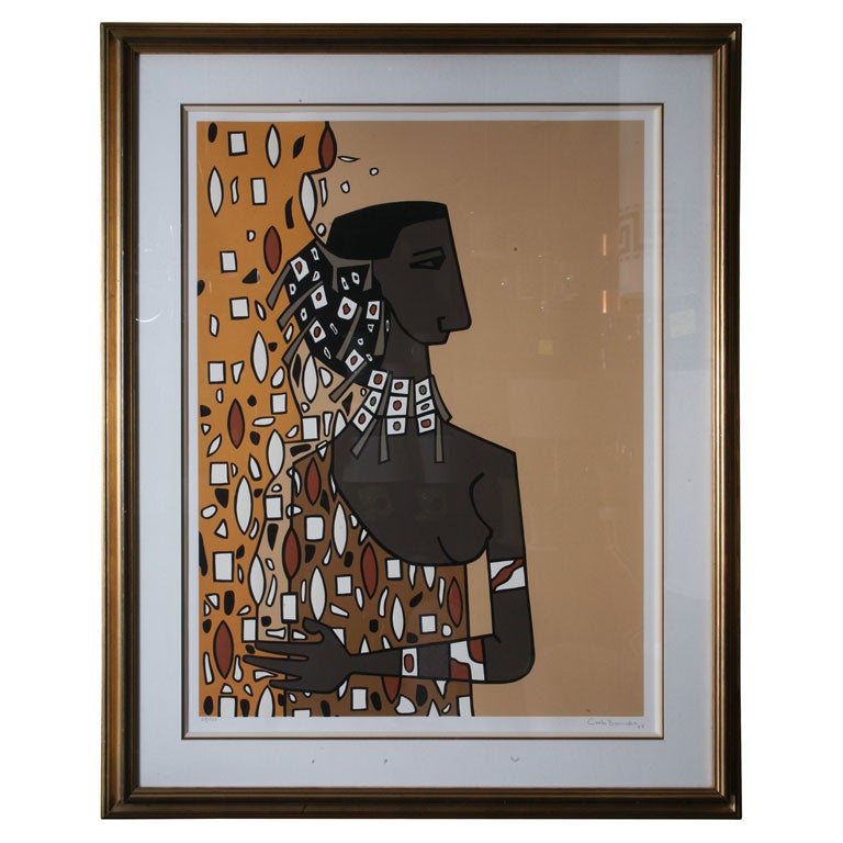 Cundo Bermudez  "Dona Suerte"  Serigraph Cuban