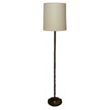Tyndale bamboo style floor lamp with floral base