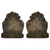 Pair of Stone Compotes