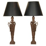 Pair of Iron Lamps Pair of Iron Lamps