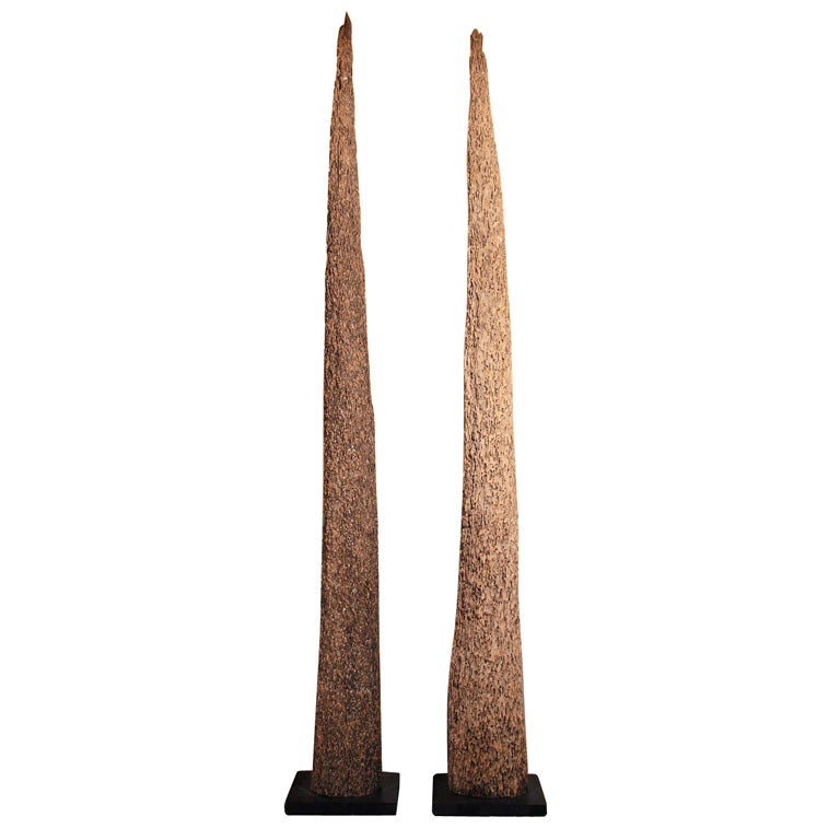 Mussel Pole Salvaged Wood Sculpture