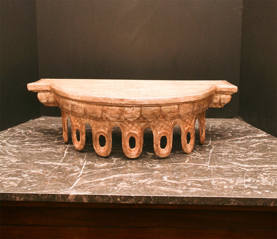 Italian Silver Gilt Corona or Wall Bracket