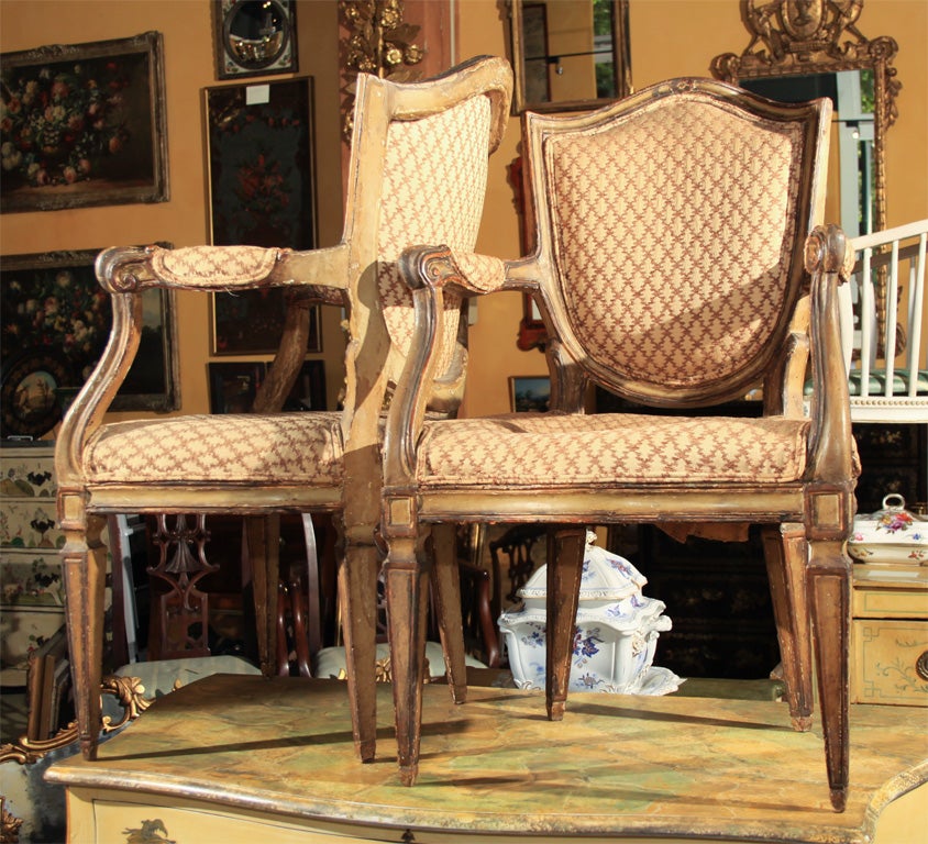 Pair of 18th Century Italian Chairs