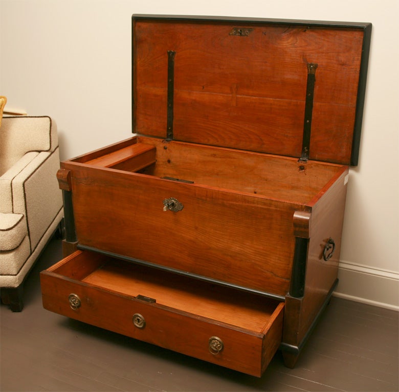 Biedermeier Walnut Trunk 2