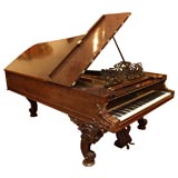 Antique 19TH C STEINWAY ROSEWOOD GRAND PIANO