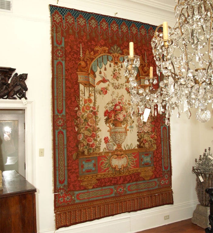 Napoleon III Abusson Tapestry With Metallic Threads 4