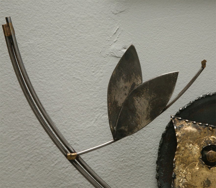 Charming Owl Wall Sculpture by Curtis Jere 1