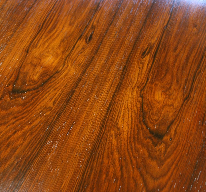 Executive Rosewood & Steel Desk with Return by Jorgen Pedersen 4