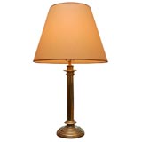 Enlish 1920
s Brass Column Lamp