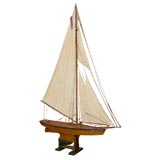 1900 Edwardian Pond Yacht Model