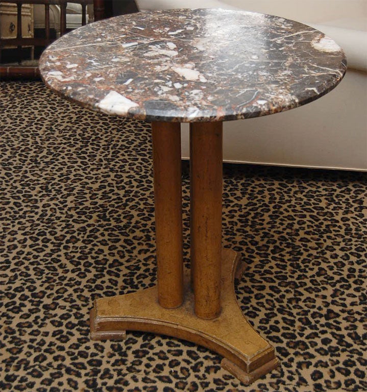 Marble & Venetian Painted Pedestal